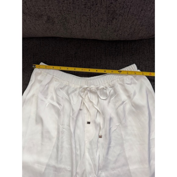 Maeve Anthropologie Ivory Balloon Pants Drawstring Waist Wide Leg Medium - Picture 10 of 12